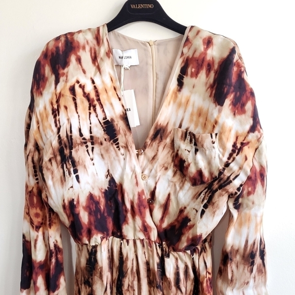 New Nanushka Jax Tie Dye Wide Leg Jumpsuit NWT Size Small - Picture 12 of 17